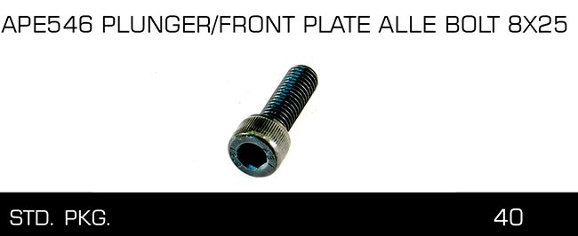 APE546 PLUNGER-FRONT PLATE ALLE BOLT BX25